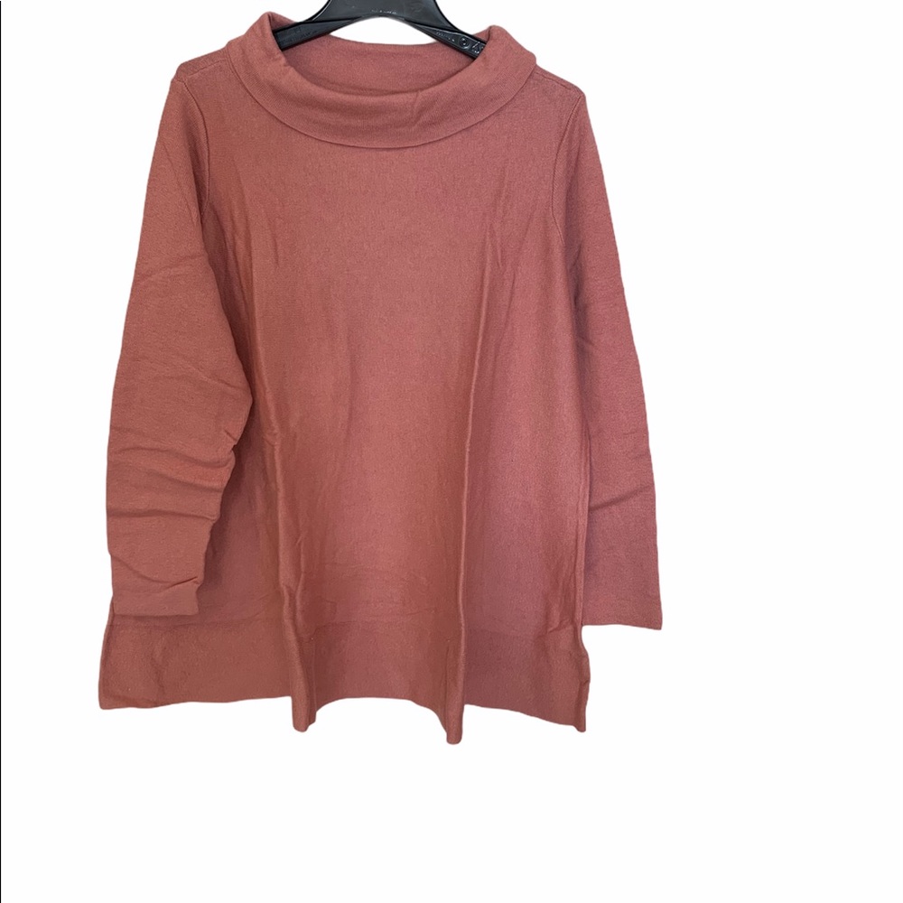 Denim&Co tunic, rose color, sz 2X NWOT